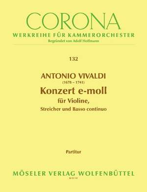 Vivaldi: Concerto E minor P 109 132