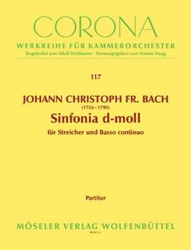 Bach, J C F: Sinfonia d-Moll D minor