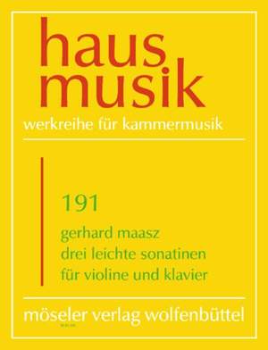 Maasz, G: Three easy sonatinas 191