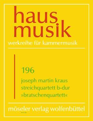 Kraus, J M: String quartet B-flat major op. 1,2 196