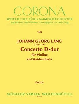 Lang, J G: Concerto D-Dur D major