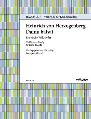 Herzogenberg, H v: Dainu balsai 209