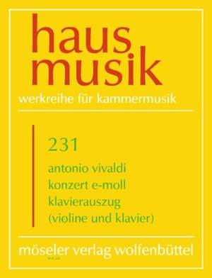 Vivaldi: Concerto E minor P 109 231