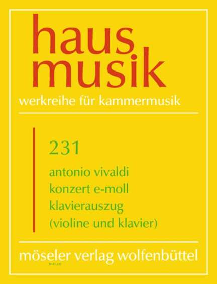 Vivaldi: Concerto E minor P 109 231
