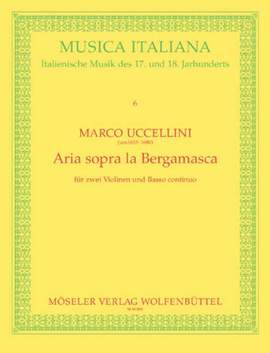 Uccellini, M: Aria sopra "La Bergamasca"