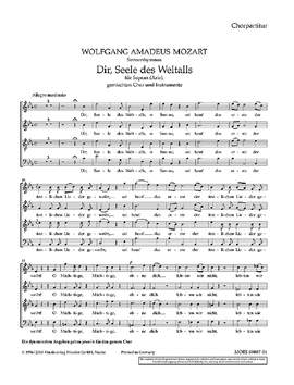 Mozart, W A: To you, soul of the universe KV 468a