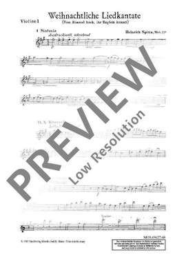 Spitta, H: Weihnachtliche Liedkantate op. 551