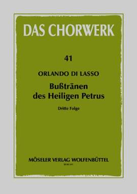 Lasso, O d: Busstränen des Heiligen Petrus Vol. 3