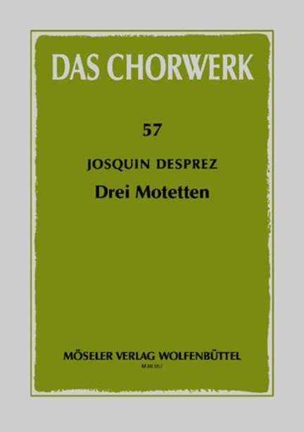 Préz, J d: Three motets
