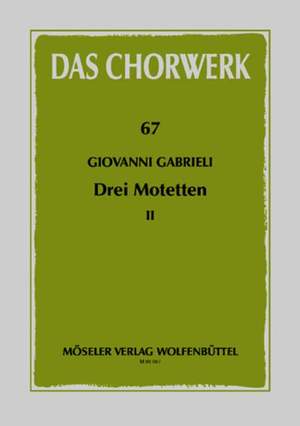 Gabrieli, G: Three motets Issue 2
