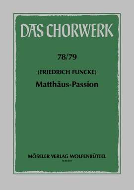Funcke, F: St Matthew Passion