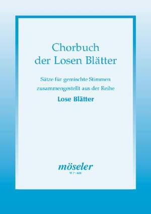 The choral book of the series "Lose Blaetter"