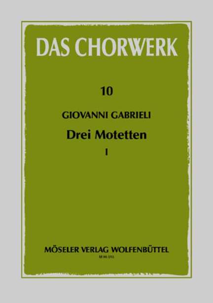 Gabrieli, G: Three motets Issue 1