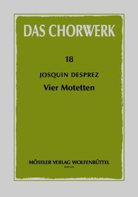 Préz, J d: Vier Motetten