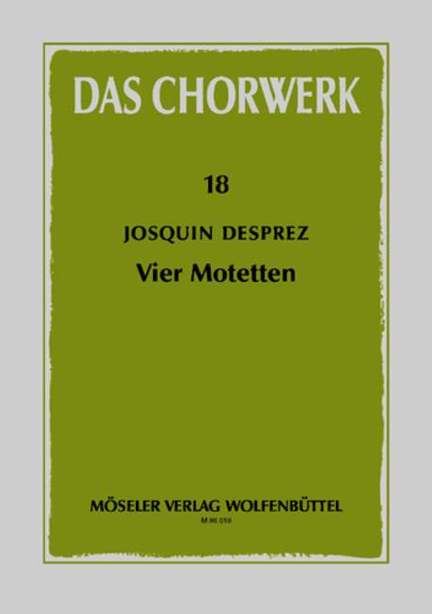 Préz, J d: Four motets