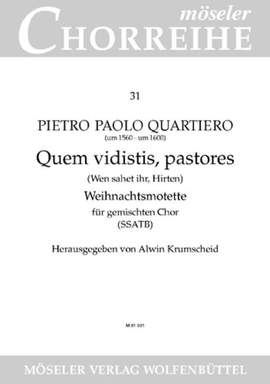 Quartiero, P P: Quem vidistis, pastores