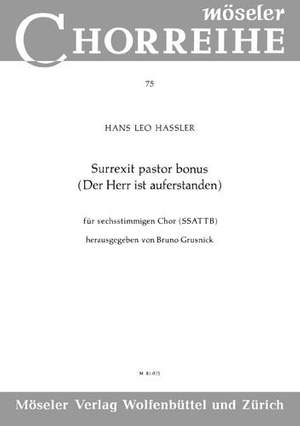 Haßler, H L: The good shephard is risen 75