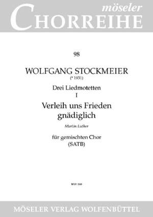 Stockmeier, W: Three song motets Wk 270 98