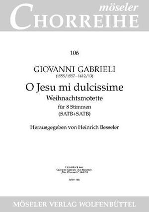 Gabrieli, G: O my sweetest Jesus 106