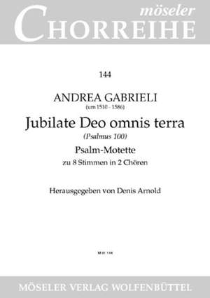 Gabrieli, A: Make a joyful noise to the Lord, all the earth 144