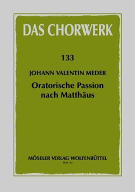 Meder, J V: St Matthew Passion