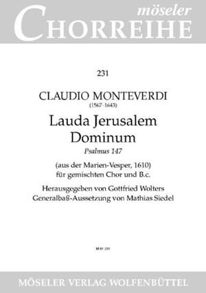 Monteverdi, C: Praise the Lord, o Jerusalem SV 206:10 231