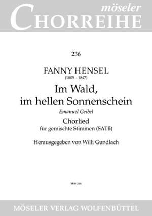 Hensel, F: In the woods, in the bright sunshine op. 3,6 236