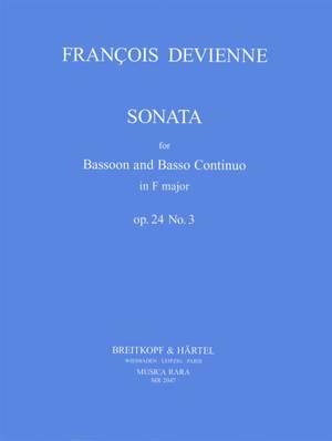 Devienne, F: Sonate in F op. 24 Nr. 3 op. 24 Nr. 3 Product Image