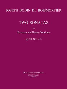 Boismortier, J B d: Sonaten in d-moll und c-moll op. 50/4-5 D minor op. 50/4-5