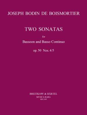 Boismortier, J B d: Sonaten in d-moll und c-moll op. 50/4-5 D minor op. 50/4-5