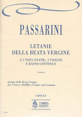 Passarini, C F: Letanie della Beata Vergine