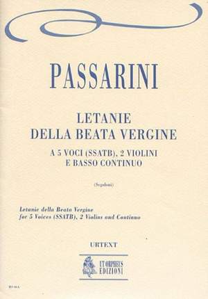 Passarini, C F: Letanie della Beata Vergine