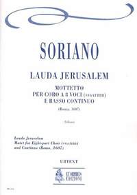 Soriano, F: Lauda Jerusalem. Motet (Roma 1607)