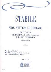 Stabile, A: Nos Autem Gloriari. Motet (Roma 1607)