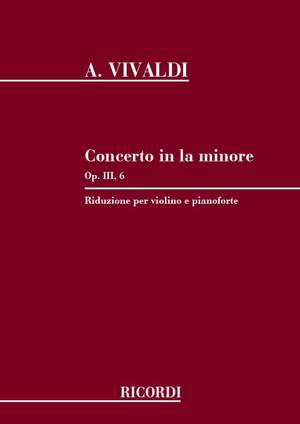 Vivaldi: Concerto FI/176 (RV356, Op.3/6) in A minor (red. M.Abaddo)
