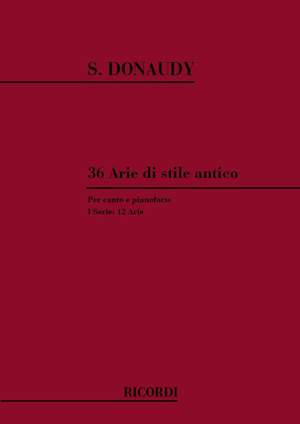 Donaudy: 36 Arie di Stile antico Vol.1