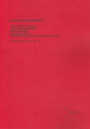 Sciarrino: L'Opera per Flauto Vol.2