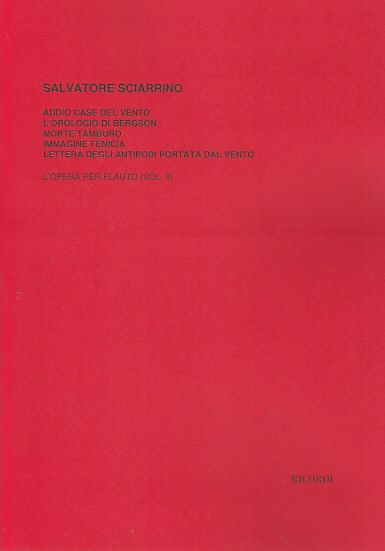 Sciarrino: L'Opera per Flauto Vol.2