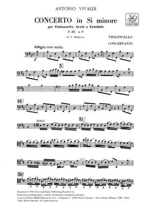 Vivaldi: Concerto FIII/9 (RV424) in B minor