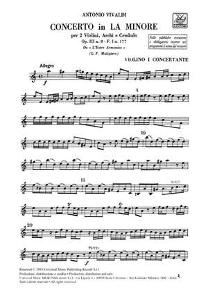 Vivaldi: Concerto FI/177 (RV522, Op.3/8) in A minor
