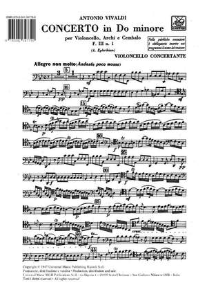Vivaldi: Concerto FIII/1 (RV401) in C minor
