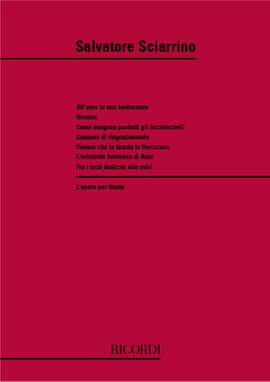 Sciarrino: L'Opera per Flauto Vol.1