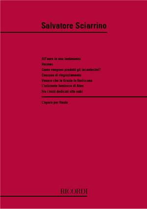 Sciarrino: L'Opera per Flauto Vol.1