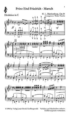 Blankenburg, H L: Prinz Eitel Friedrich-Marsch op. 54