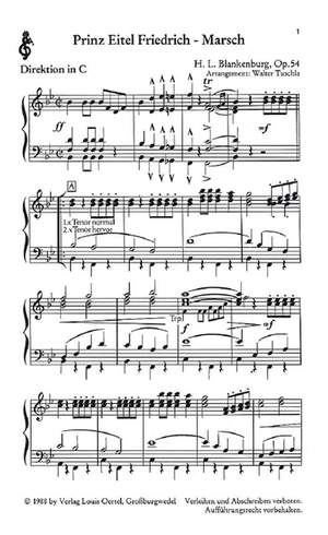 Blankenburg, H L: Prinz Eitel Friedrich-Marsch op. 54