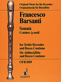 Barsanti, F: Sonata No. 3 G minor