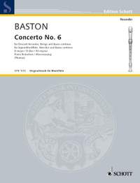 Baston, J: Concerto No. 6 D major