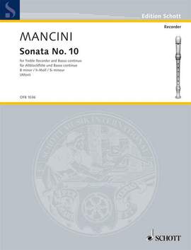 Mancini, F: Sonata No. 10 h-Moll B minor
