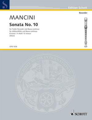 Mancini, F: Sonata No. 10 B minor