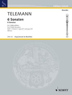 Telemann: Six Sonatas op. 2 Vol. 1